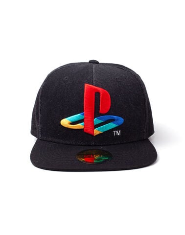 Casquette - Playstation - Logo Sur Fond Noir